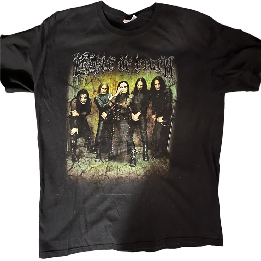 *ULTRA RARE* Cradle of Filth “Thornography” band promo shirt (green)
